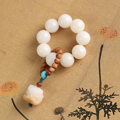 Natuurlijk Wit Jade Bodhi Hand Twist Guochao Leeuwen Ontwaken Accessoires Speel Decompressie Wenwan Heren Accessoires Dames