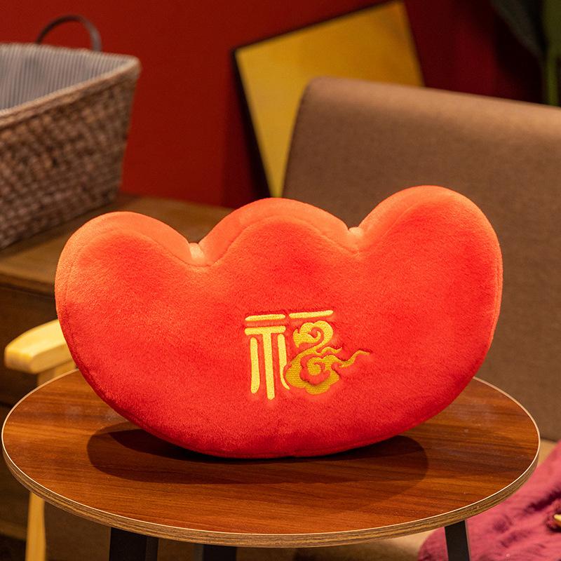 Kreskówka Guochao Sztabka Poduszka Pluszowa Zabawka Bogactwo Toczące Wystrój Wnętrz Maskotka Lalka Dziecięca Szmaciana Lalka