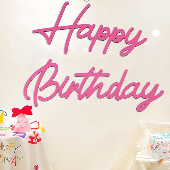 Happy Birthday Wooden Sign Reusable Happy Birthday Letters Sign for Balloon Arch Backdrop Wall Decoration Photo Prop