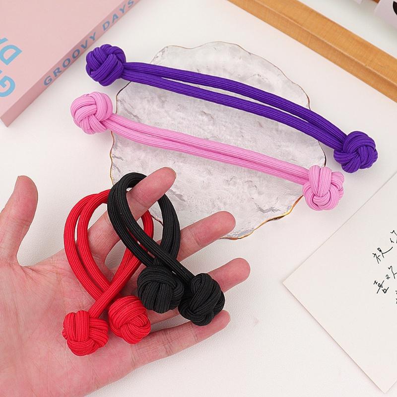 Rubber Band Girl's Hair Tie Thick And Durable Ribbons Ponytail Cute Style High Elastic Hair Ring Fashionable Hair Accessories