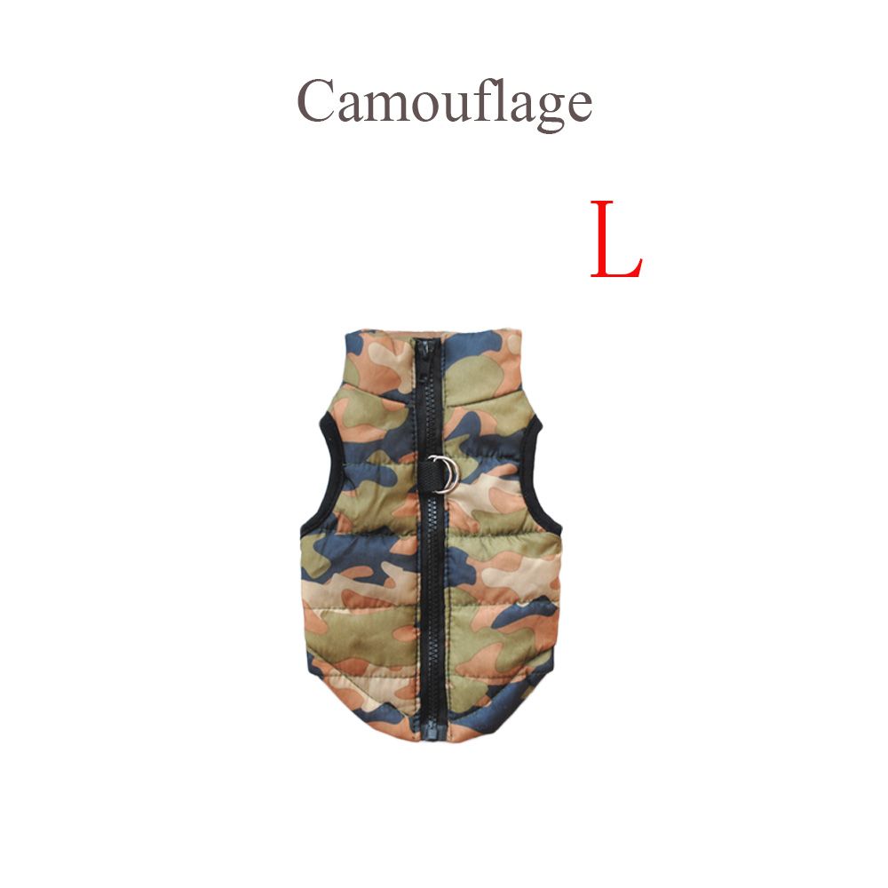 Fashion Outdoor Indoor Apparel Suit Thickened Clothes Dog Vest Pet Warm Coat Puppy Wadded Jacket
