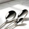 304 Stainless Steel Cutlery Set: Fork, Spoon, Steak Knife, Soup Spoon, Dessert, and Coffee Spoon for Home and Hotel.