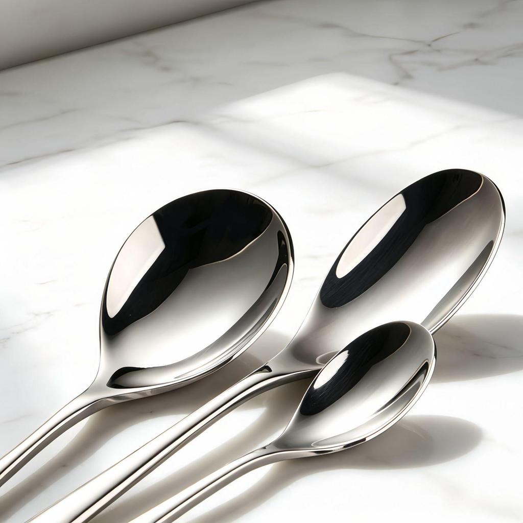 304 Stainless Steel Cutlery Set: Fork, Spoon, Steak Knife, Soup Spoon, Dessert, and Coffee Spoon for Home and Hotel.