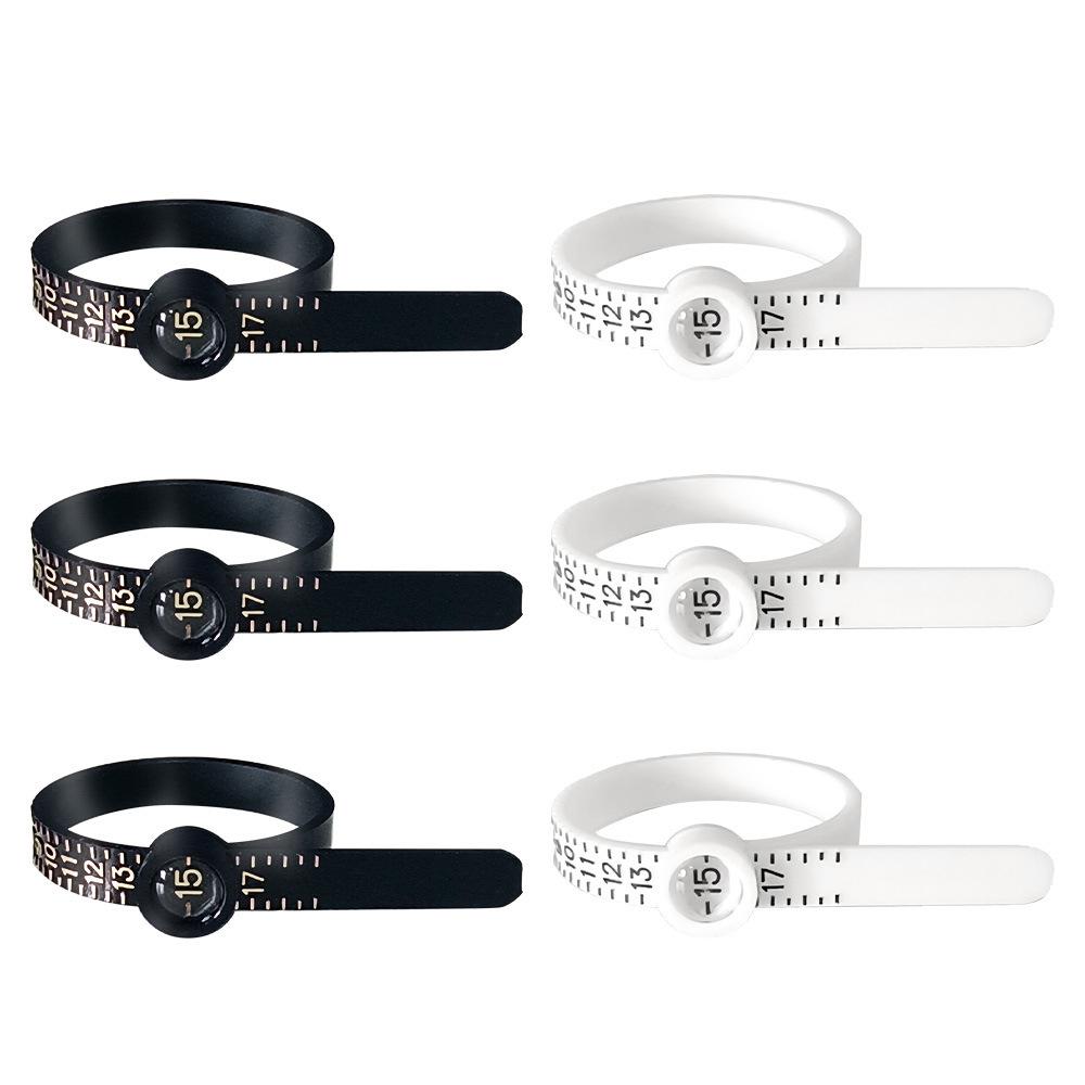

Ring-Sized Measuring Tape with Magnifying Glass US Ring Sizer with Magnifier рожевий