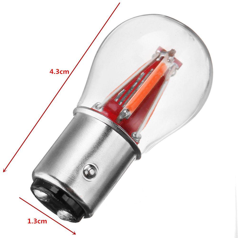 DRL Turn Brake 1156 BA15S P21W Car LED COB Bulb 4 Filament Reverse Lamp Signal Light