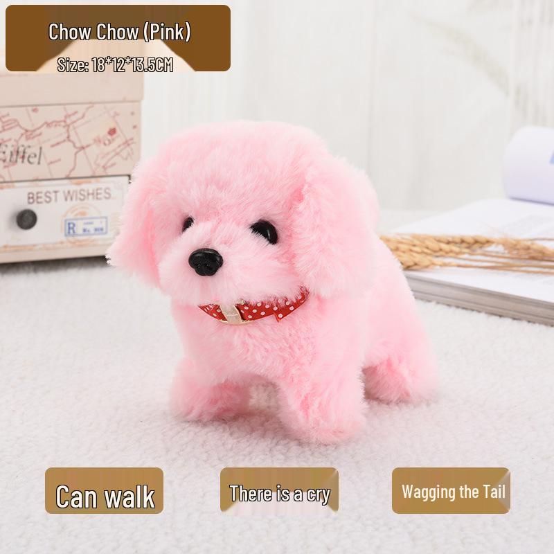 Color Block Dalmatian Plush Toy: Walking, Barking, Tail-Wagging Electric Puppy
