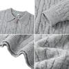 Men's Versatile Trendy 2025 Half-Zip Loose Knit Pullover Sweater