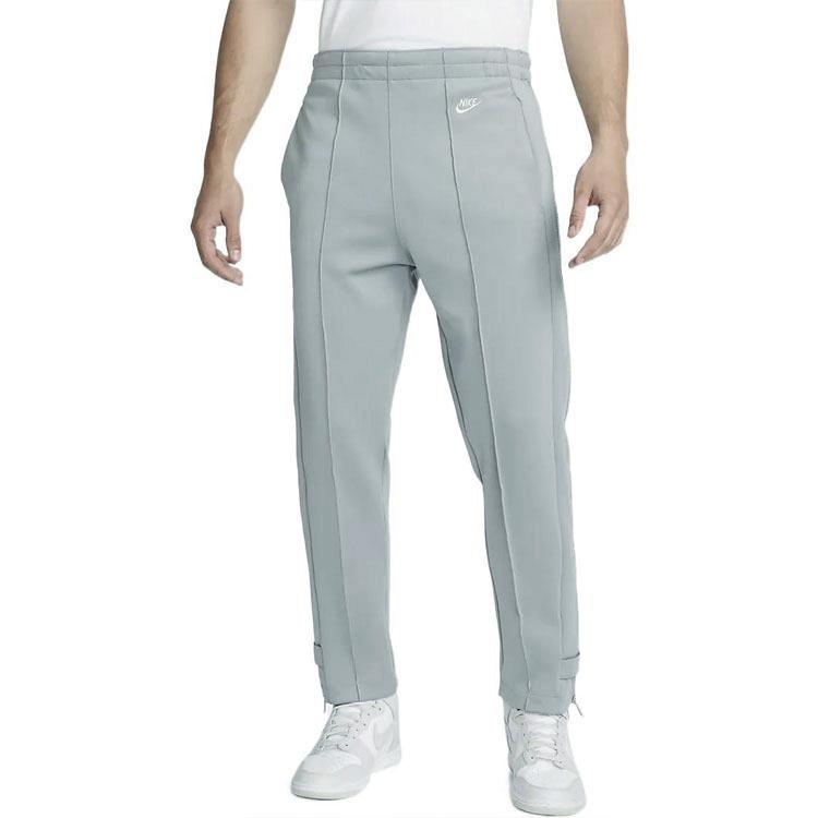 Nike Jednokolorowe Spodnie Sportowe Casualowe z Haftowanym Logo Męskie Szare DQ4241-073