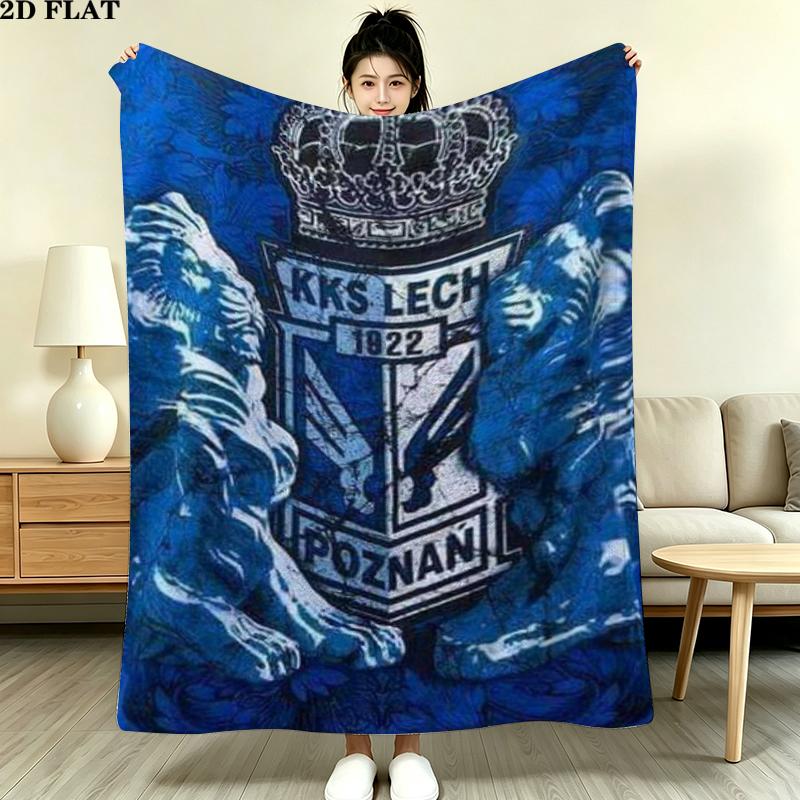 Lech Pozna Print Flannel Blanket, High quality Comfortable for All Seasons, Home Decor, Warmth and Comfort, Perfect for Christmas Gifts