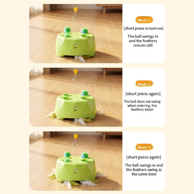 Indoor Play Device with Extending Lower Attachment, Moving Ball, Spring Attachment, and 4 Top Openings for Play