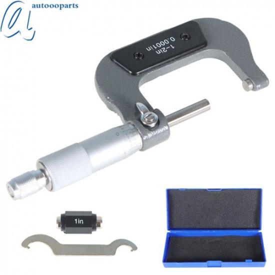 Outside Micrometer 1-2"/0.0001" Carbide Tipped Precision Micrometer