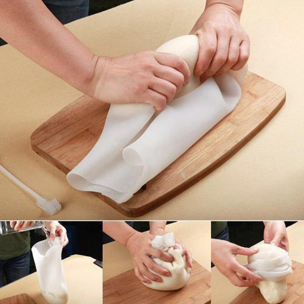 Dough Bag Dough Kneading Bag Household Supplies Baking Accessories 2 Pcs Reused Silicone Transparent -40 ℃ To 220 ℃