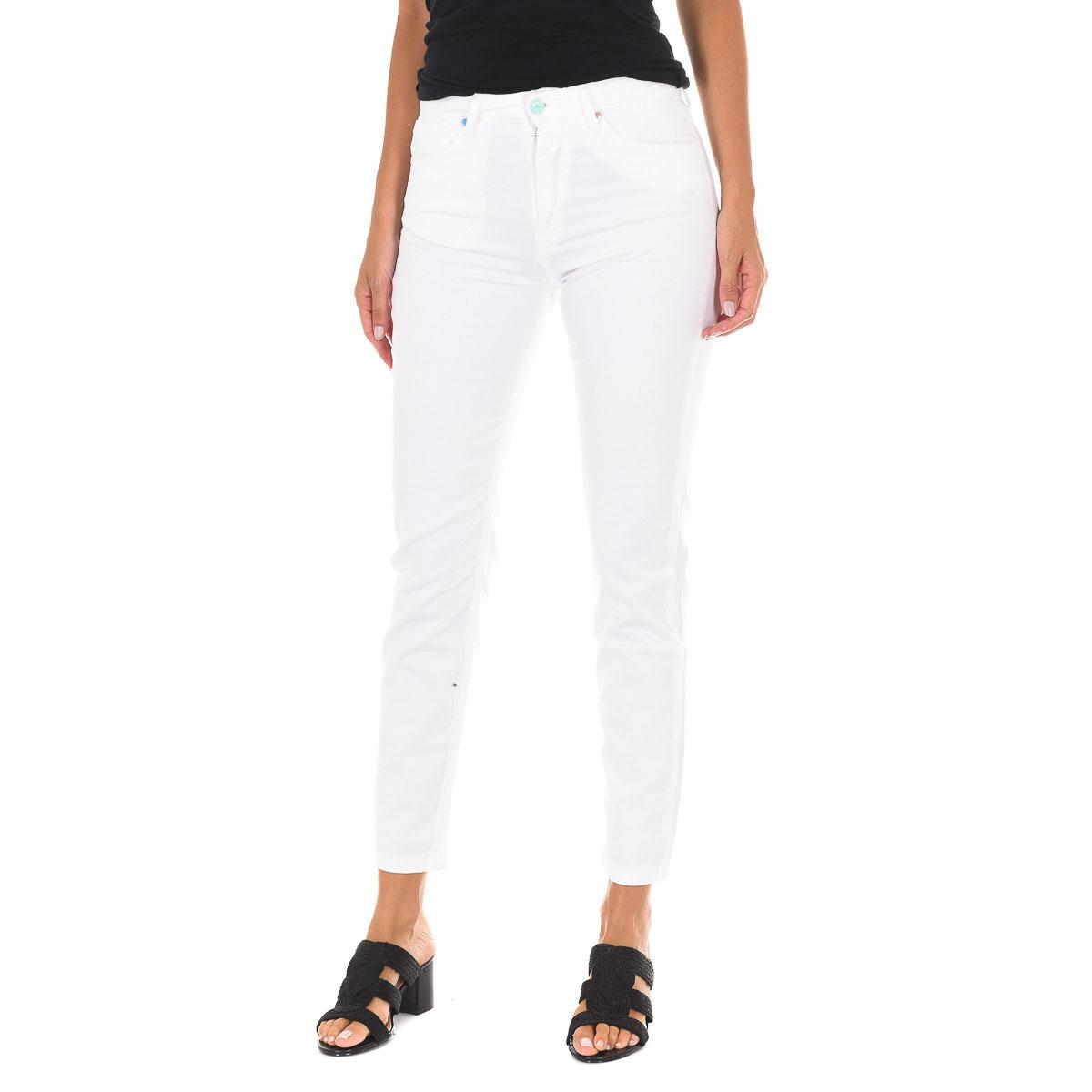 Pantalon Tejano Largo con bajos con corte estrecho 10DB50281-B075 mujer 25-USA