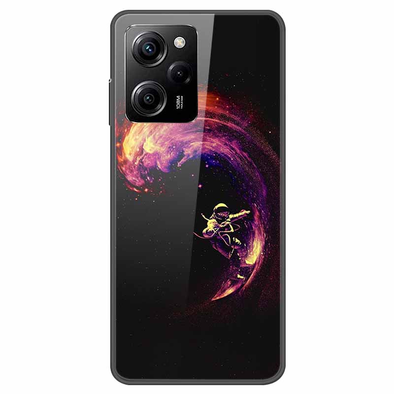 Tempered Glass Case for Xiaomi Poco X5 Pro / PocoX5 Cover Hard Shockproof Cases for Xiaomi Poco X5 5G 6.67'' Funda Coque Case