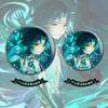 Xiao Badge Keychain & Bookmark Set: Genshin Impact Gift Pack with Laser Ticket and Postcard.