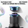Precisions Machined 12 Speed Aluminum Mountain Bike Cassettes Lockring Flywheel Lock Cover Suitable for M6100 M7100