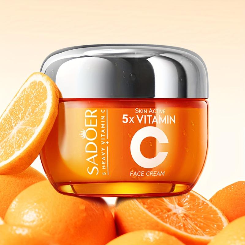 Vitamin C aufhellende, straffende und feuchtigkeitsspendende Gesichtscreme, die die Haut tief nährt und elastischer macht