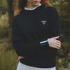 CHALLENGER Women'S Viscose Symbol Embroidered Knit Pullover Black