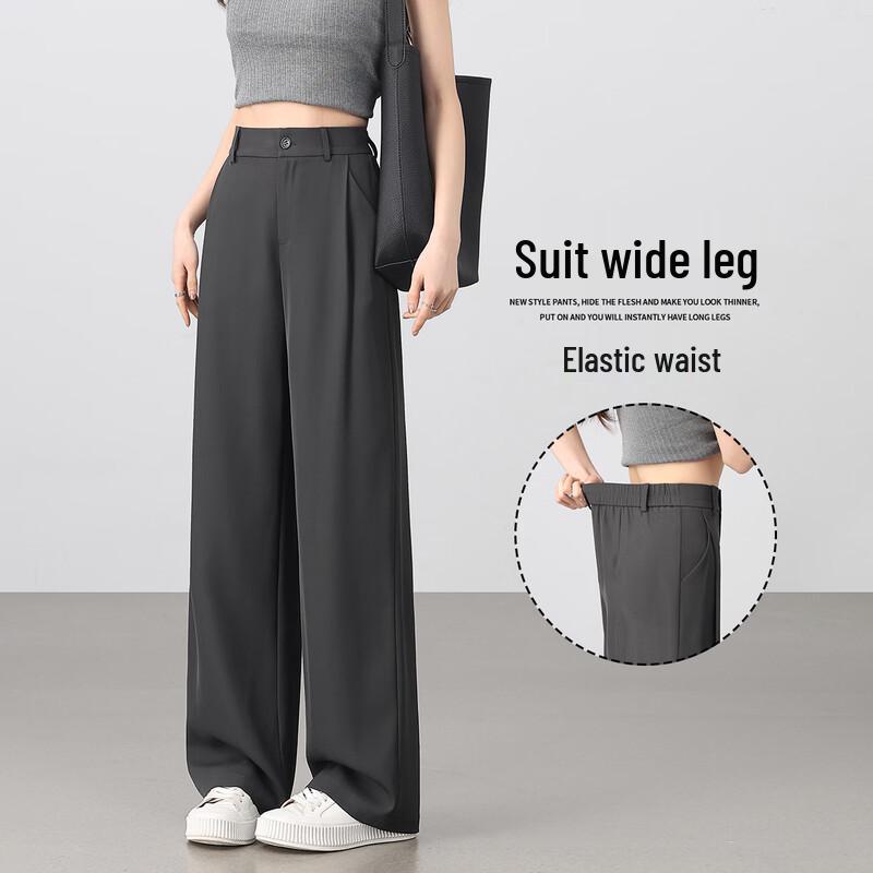 Women's High-Waist Wide-Leg Suit Pants