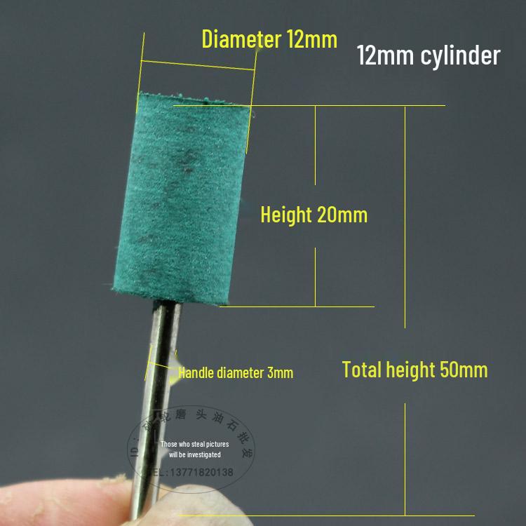 3mm Rubber Polishing Grinding Head - Metal Rust Removal & Scratch Repair Tool