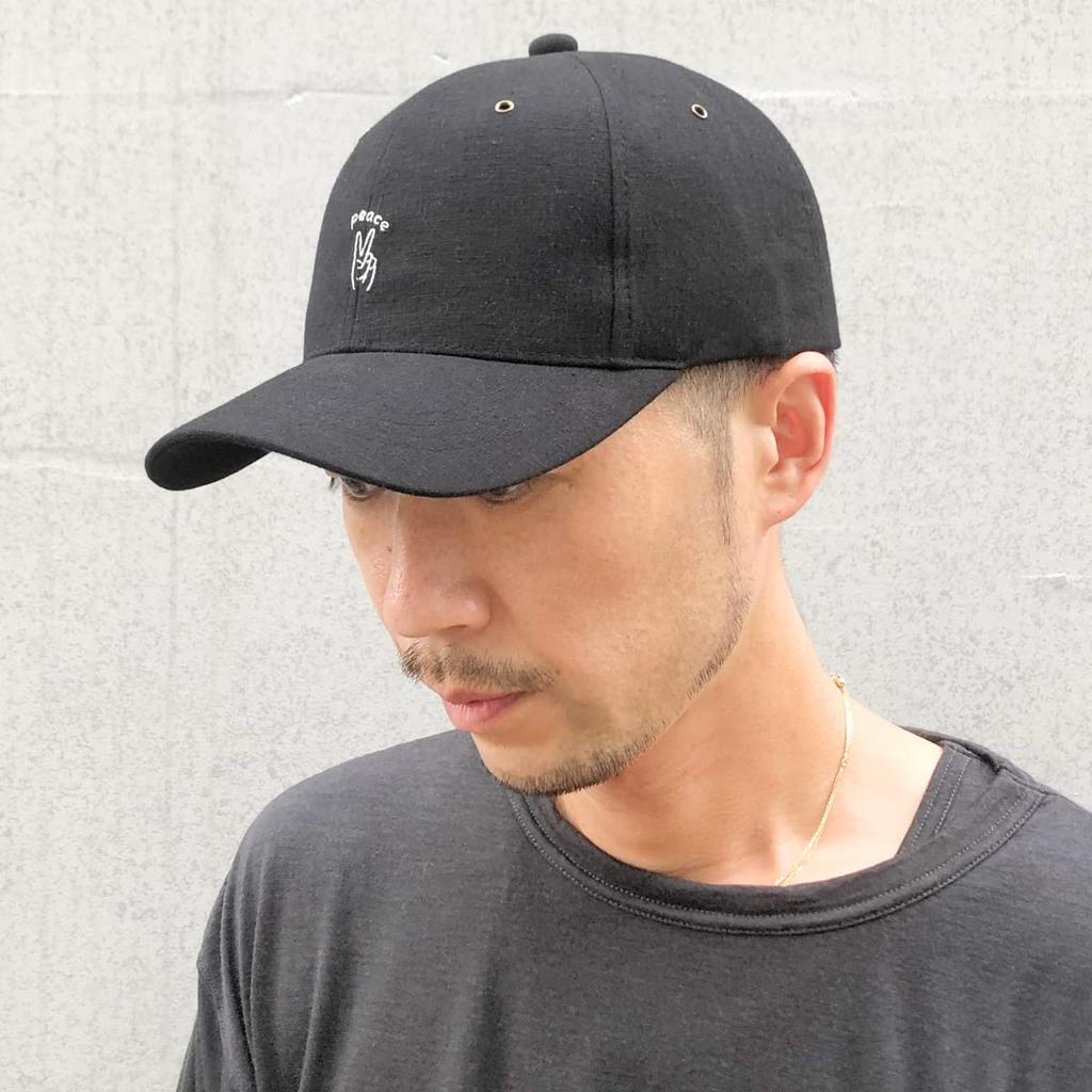 Basic Enchi Linen Hand Sign Cap, Linen, Original Hand Sign, Mini Logo, Embroidered, Baseball Cap, Hat, Deodorizing, Lightweight, Breathable,