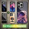 Cute Cartoon Astronaut For iPhone 15,Mini,13,12,Pro,16,17,Max,11,14,Plus,For Magsafe,Magnetic Wireless Charging Case