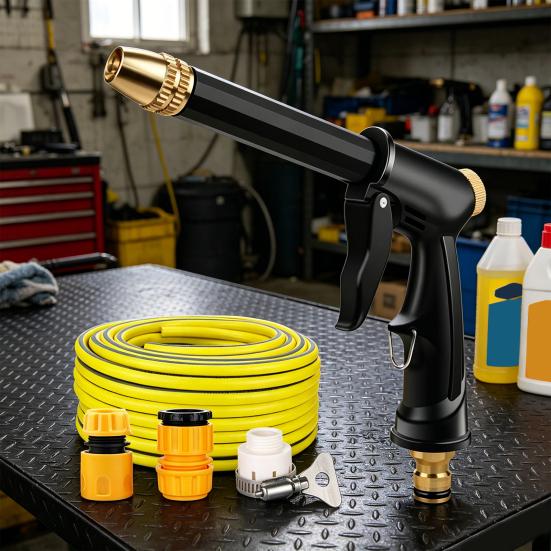 Car Washer Sprayer High Pressure Home Car Wash Water Sprayer with Booster Nozzle Adjustable Spray Modes Nozzle for Garden Watering and Outdoor
