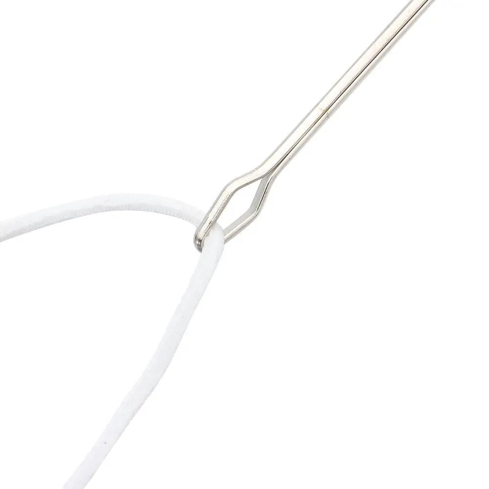 Belt Ribbon Wearing Tools Clip Tweezers Stainless Steel Easy Threaders Wearing Threaders Guide Elastic Rope Threader