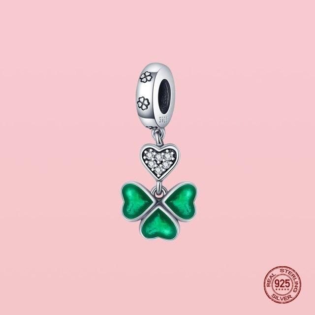 Pendentif en argent sterling 925 avec perles pour bracelet et collier Panjia originaux, bijoux pour femmes