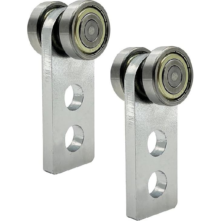 2 Wheel Trolley Assembly Rollers, Two Bearing Trolley Assembly for 1-5/8" Wide and All 1-5/8" or Taller Strut Channel, Trolley Roller Garage Pulley