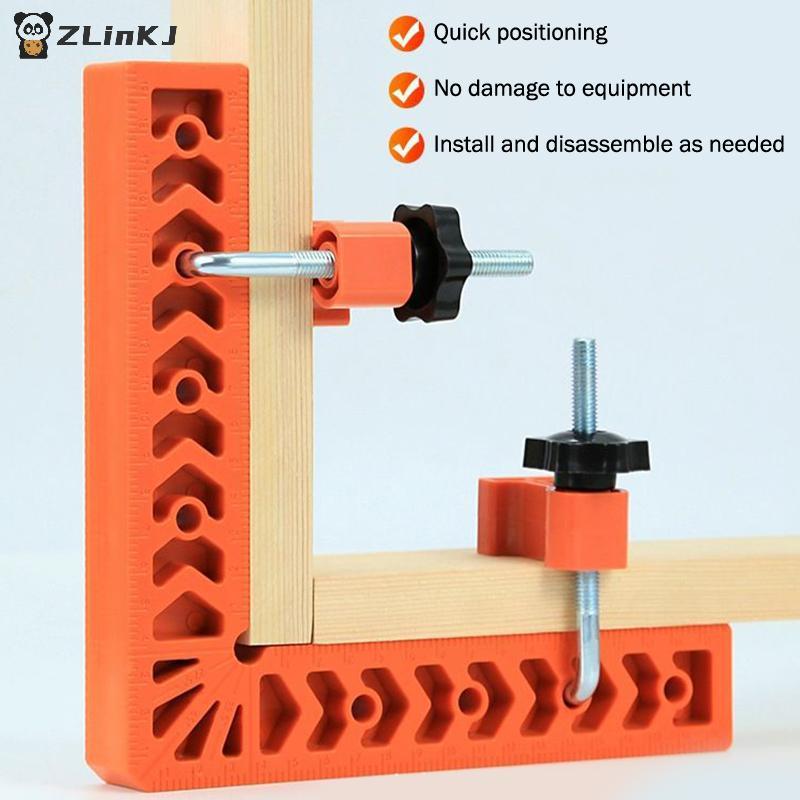 Right Angle Positioning Ruler 4pcs 3in and 90 Degree Carpenter Woodworking Square for Accurate Corner Measurement