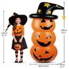 Halloween Pumpa Tumbler 55.1in PVC Söt Uppblåsbar Halloween Pumpa Dekoration för Utomhus eller