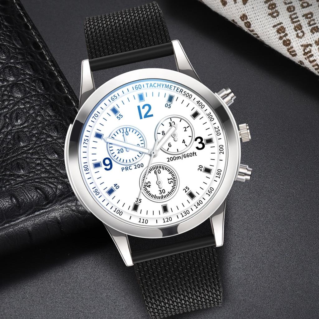 Luxurious Men's Quartz Wristwatch Analog Wrist Watch Luxury Stainless Steel Dial Masculino Business Watches Reloj Hombre