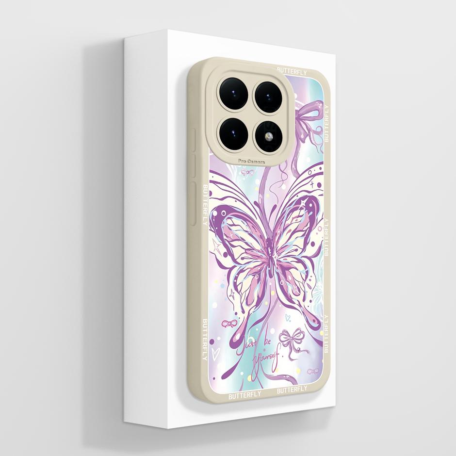 For Xiaomi15T 15TPro 15 15Pro Cases Fashion Flower Advanced Sense Fall Prevention Bumper For Xiaomi 15T Pro 15 Pro Back Cover