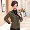 Middle-aged Leather Jacket for Women Soft PU Faux Leather Coat Female Autumn Winter Elegant Outerwear Leather Oversized
