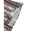 Women Plaid Print Button Down Shirt Short Sleeve Slim Fit Casual Blouse