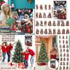 Christmas Countdown Calendar Box With Santa Claus Acrylic Assembled Decor For Holiday Gift Giving
