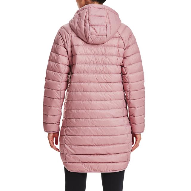Under Armour Storm Armour 2.0 Mid-Length Hooded Down Jacket Women Outerwear Pink 1372649-697
