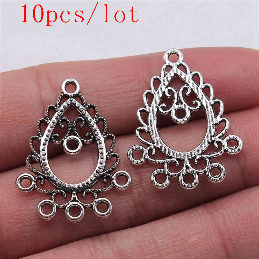 Round Perforated Earring Connectors Components Jewellery Making Supplies Art Crafts Diy Make Accessories