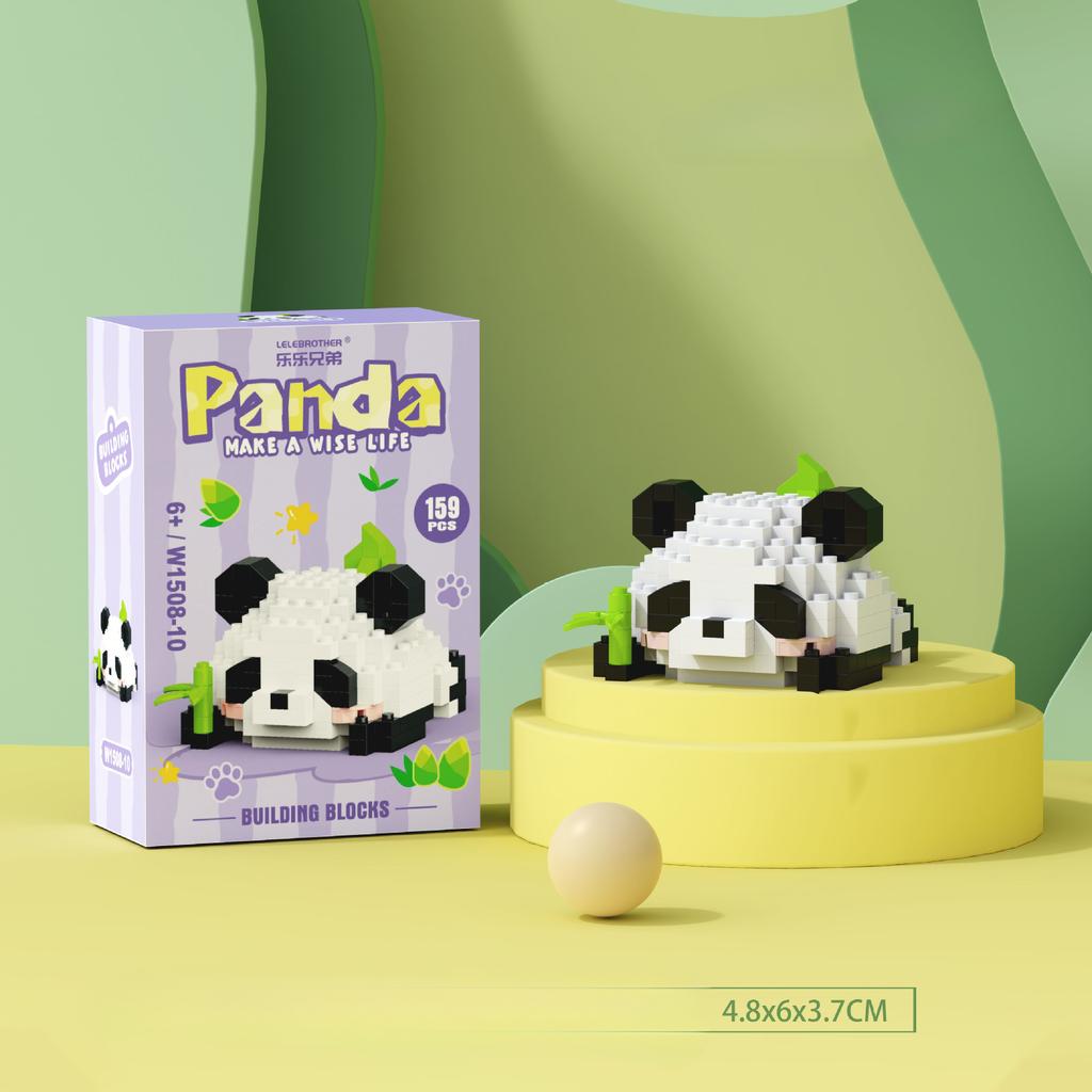 Velká velká panda květina ovoce Lai Menglan panenka Puzzle sestavení stavebnice dárková hračka