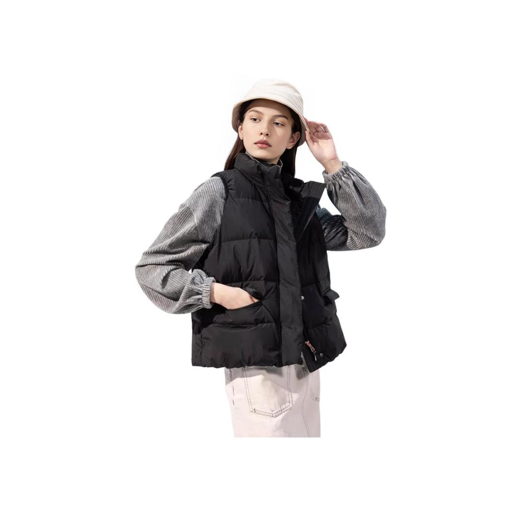 Anta Water Resistant Training Series Sports Vest With Down Women Vests Black 162147926-1