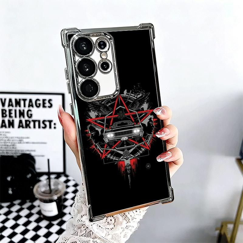 Supernatural SPN Babaite Plating Phone Case For Samsung Galaxy S24 S25 FE S26 Edge S23 Ultra S22 S21 Plus S20 Anti-Fall Airabag
