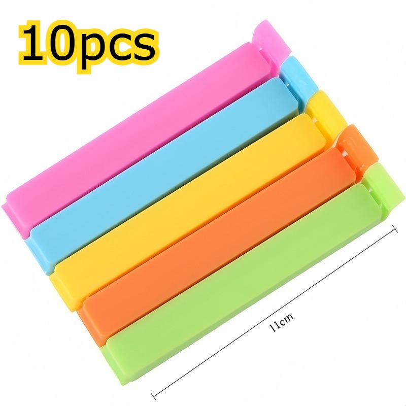 10/20Pc Portable Food Bag Clips Kitchen Storage Food Snack Seal Sealing Bag Clips Sealer Clamp Plastic Tool Kitchen Accessories