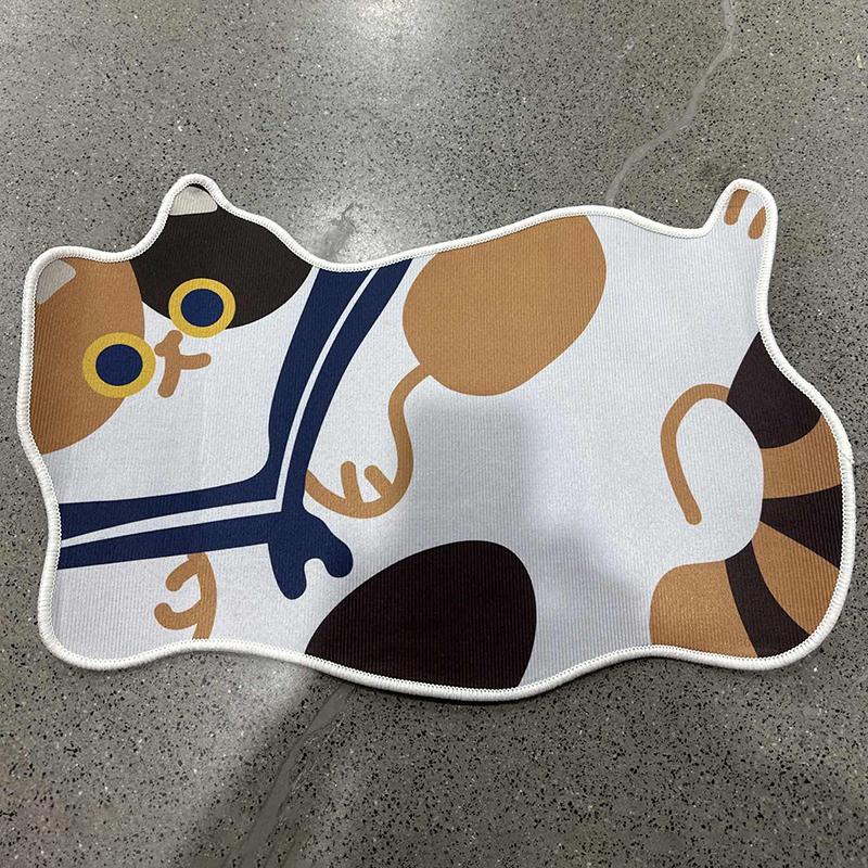 

Мультяшный ковер для спальни, прикроватный коврик, ковер для гостиной, диван, журнальный столик, длинный ковер 40*60cm белый