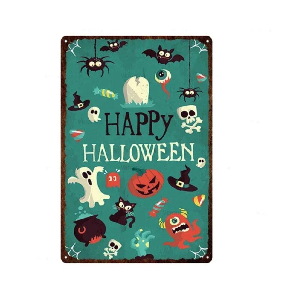 Metal Sign Owl on Branch Retro Style 20x30 cm Wall Decor Vintage Tin Plate Art
