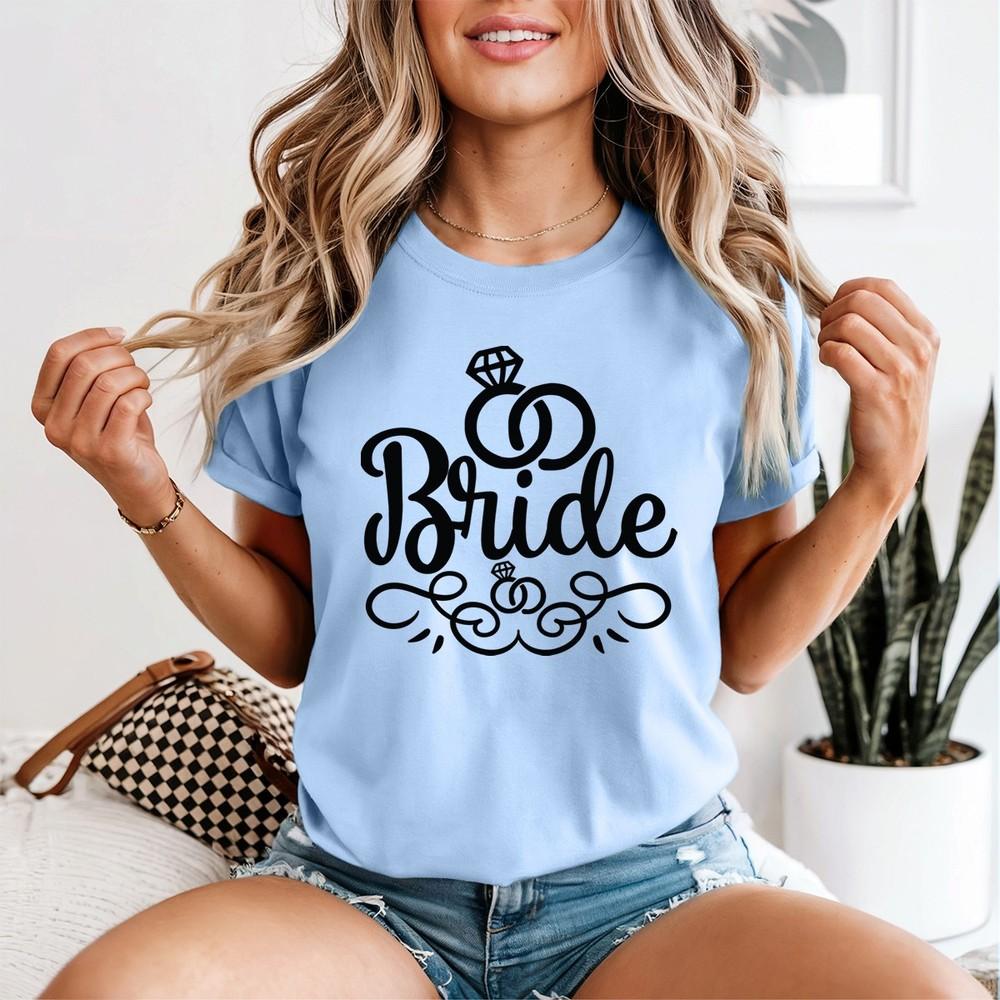 Unisexs Hen Party T Shirt Bride To Be Brides Squad Graphic Tops 2XL
