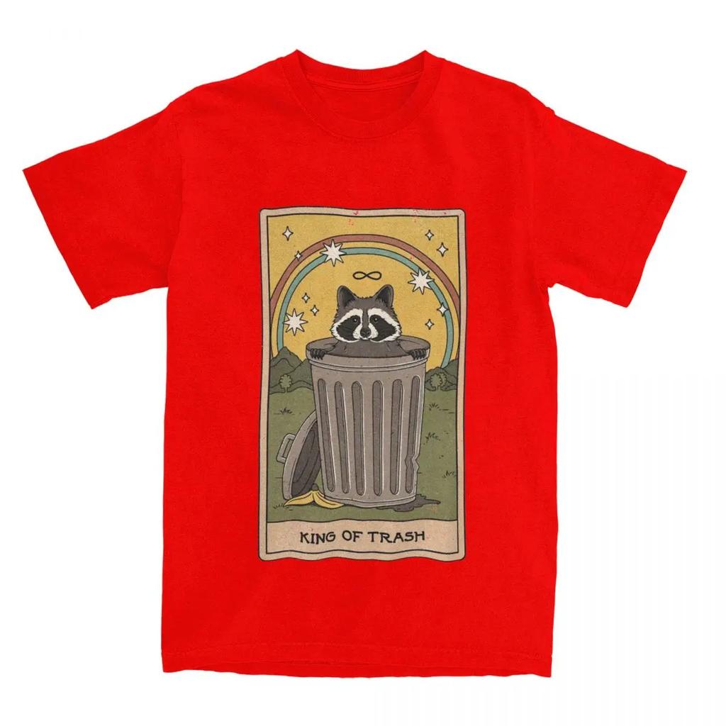 T-shirt Merchandise Raccoon King Of Trash pour Homme Femme Mème Raton Laveur Vêtements Imprimés Graphiques Géniaux