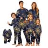 Family Matching Halloween Printed Pajama Set Long Sleeve Top and Pants