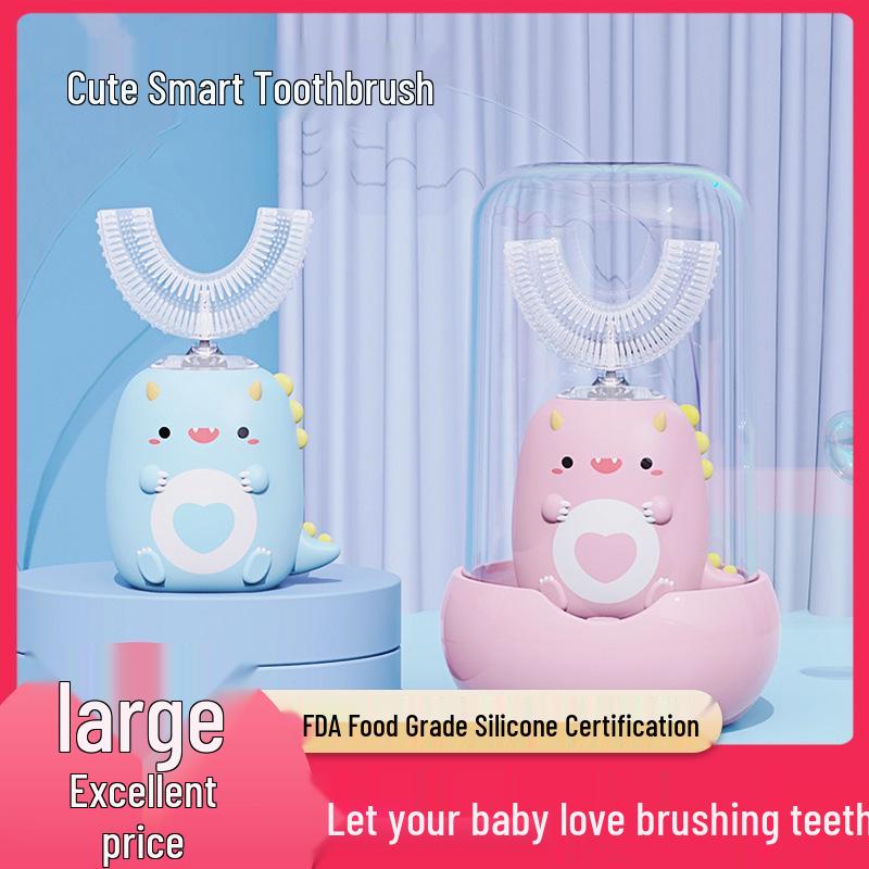 U-Shaped Electric Toothbrush for Kids Ages 2-12 - Encourages a Love for Brushing