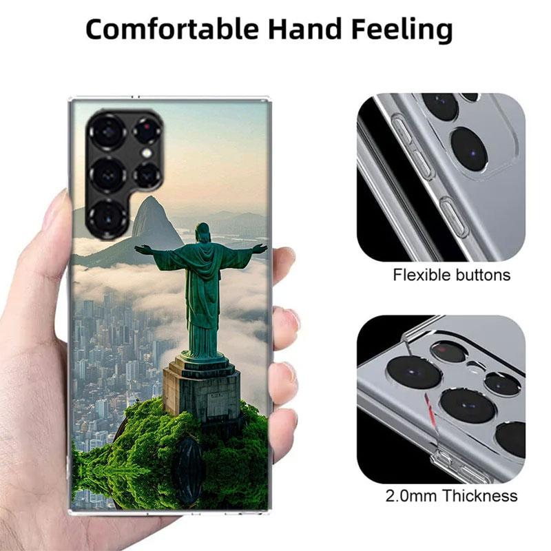 City Brazil Rio de Janeiro Cases Phone Case for Samsung Galaxy S26 Ultra S25 Edge S24 S23 FE S21 Plus S20 S22 S10 Cover TPU Capa